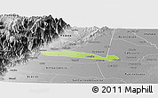 Physical Panoramic Map of Cumaral, desaturated