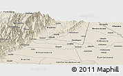 Shaded Relief Panoramic Map of Cumaral