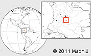 Blank Location Map of El Castillo