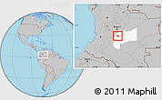 Gray Location Map of El Castillo, highlighted parent region