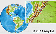 Physical Location Map of El Castillo