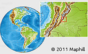 Physical Location Map of El Dorado