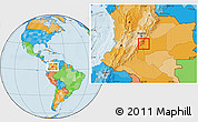 Political Location Map of El Dorado