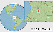 Savanna Style Location Map of El Dorado