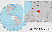 Gray Location Map of La Macarena