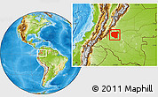 Physical Location Map of La Macarena