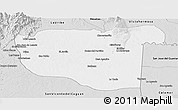 Silver Style Panoramic Map of La Macarena