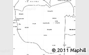 Blank Simple Map of La Macarena