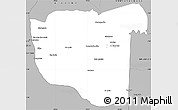 Gray Simple Map of La Macarena