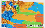 Political 3D Map of Villavicencio