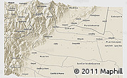 Shaded Relief 3D Map of Villavicencio