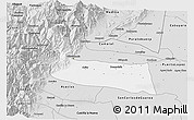 Silver Style 3D Map of Villavicencio