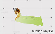 Physical Map of Villavicencio, cropped outside