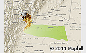 Physical Map of Villavicencio, shaded relief outside