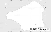 Silver Style Simple Map of Iles