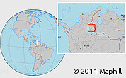 Gray Location Map of Hacari