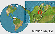 Satellite Location Map of Hacari