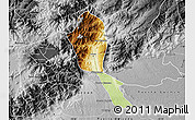 Physical Map of Mocoa, desaturated