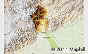 Physical Map of Mocoa, lighten