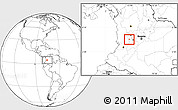 Blank Location Map of Armenia