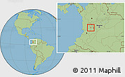 Savanna Style Location Map of Armenia