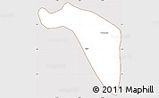 Classic Style Simple Map of Dos Quebradas, cropped outside