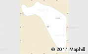 Classic Style Simple Map of Dos Quebradas, single color outside