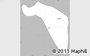 Gray Simple Map of Dos Quebradas