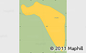 Savanna Style Simple Map of Dos Quebradas