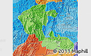 Political Shades Map of Risaralda