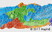 Political Shades Panoramic Map of Risaralda