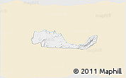 Classic Style 3D Map of Pereira, single color outside
