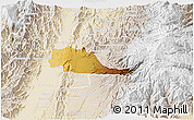 Physical 3D Map of Pereira, lighten