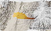 Physical 3D Map of Pereira, lighten, semi-desaturated