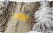 Physical 3D Map of Pereira, semi-desaturated