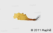 Physical 3D Map of Pereira, single color outside