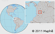 Gray Location Map of Pereira