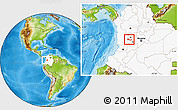 Physical Location Map of Pereira, highlighted country