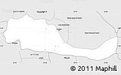 Silver Style Simple Map of Pereira