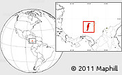 Blank Location Map of San Andres