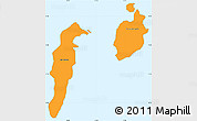 Political Simple Map of San Andres y Providencia