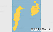 Savanna Style Simple Map of San Andres y Providencia