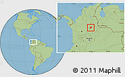 Savanna Style Location Map of Barrancabermeja