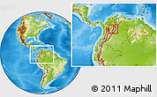 Physical Location Map of Paramo, within the entire country