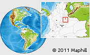 Physical Location Map of Paramo, highlighted country