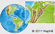 Physical Location Map of Paramo