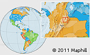 Political Location Map of Paramo