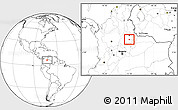 Blank Location Map of San Gil