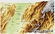 Physical 3D Map of Alpujarra