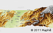 Physical Panoramic Map of Alpujarra